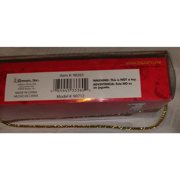 Charlie Brown Peanuts Christmas Jingle Buddies Bells 2006 Ornaments Snoopy Hangs - Picture 7 of 11